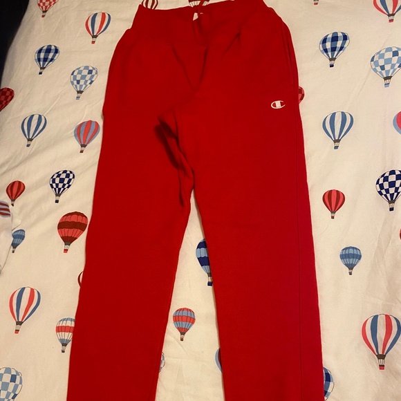 Champion reverse weave red joggers xs - Picture 3 of 6